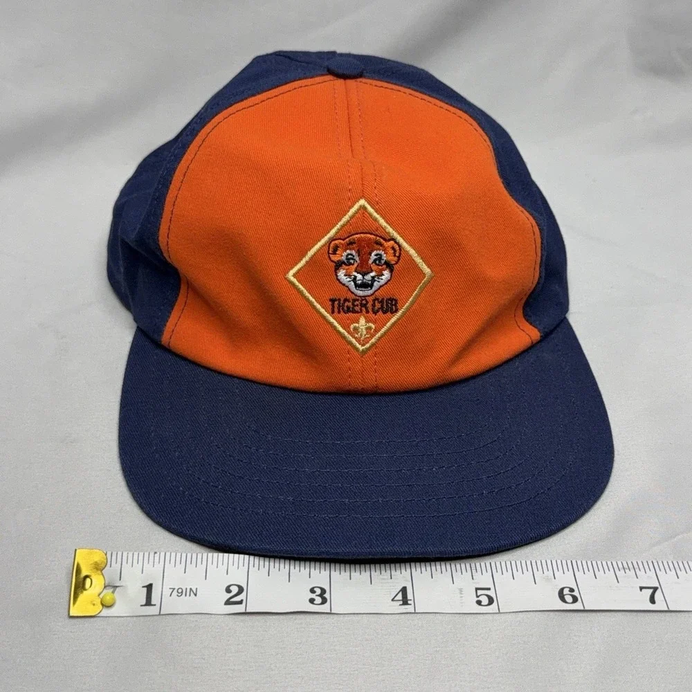 Boy Scouts Of America Youth S/M Tiger Twill Navy Adjustable Snapback Hat Cap